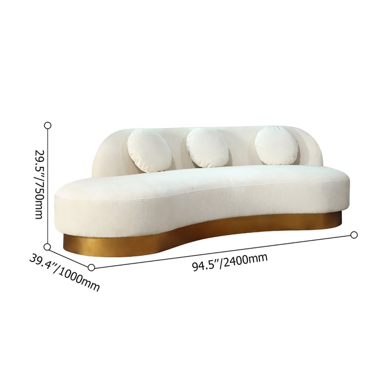Britney curved sofa
