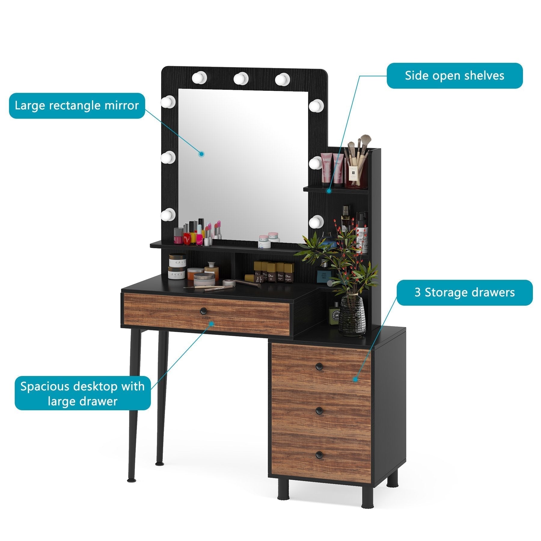 Vintage makeup vanity