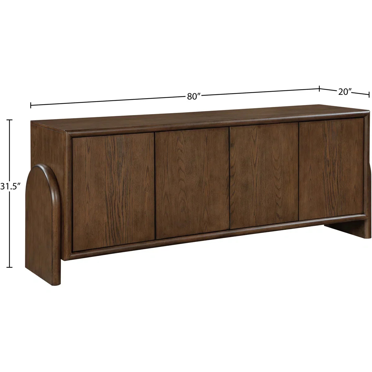 elon ash sideboard