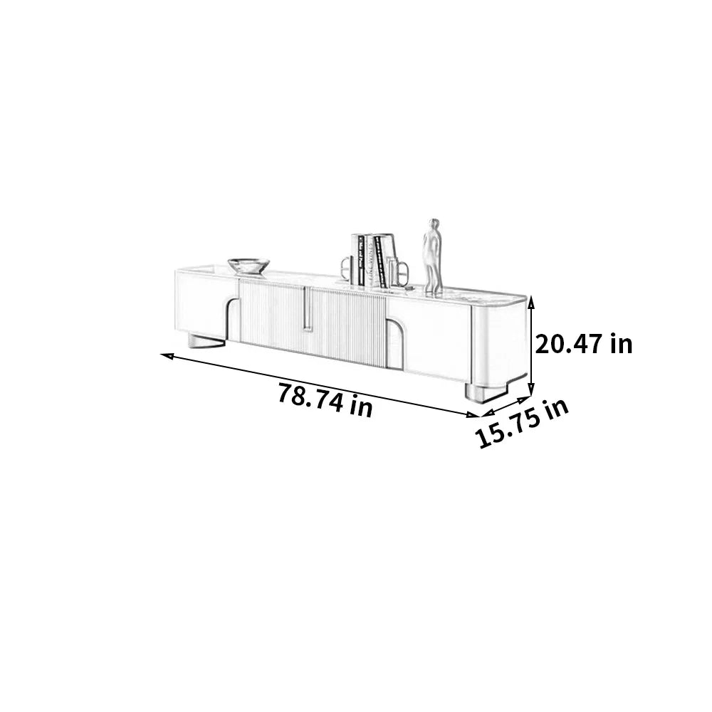 rock modern media console
