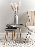 Mila nesting table dark grey