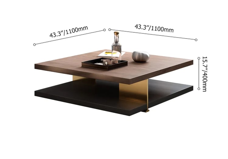 Walnut coffee table