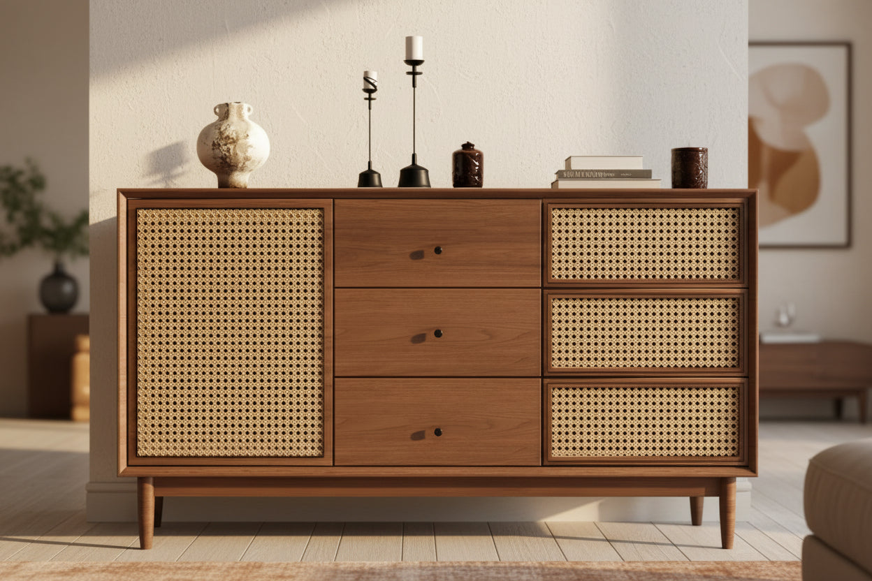 rattan premium sideboard