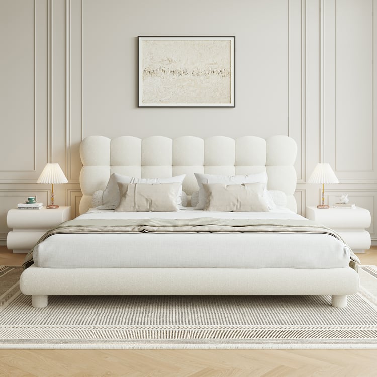 Sulfur Boucle Bed