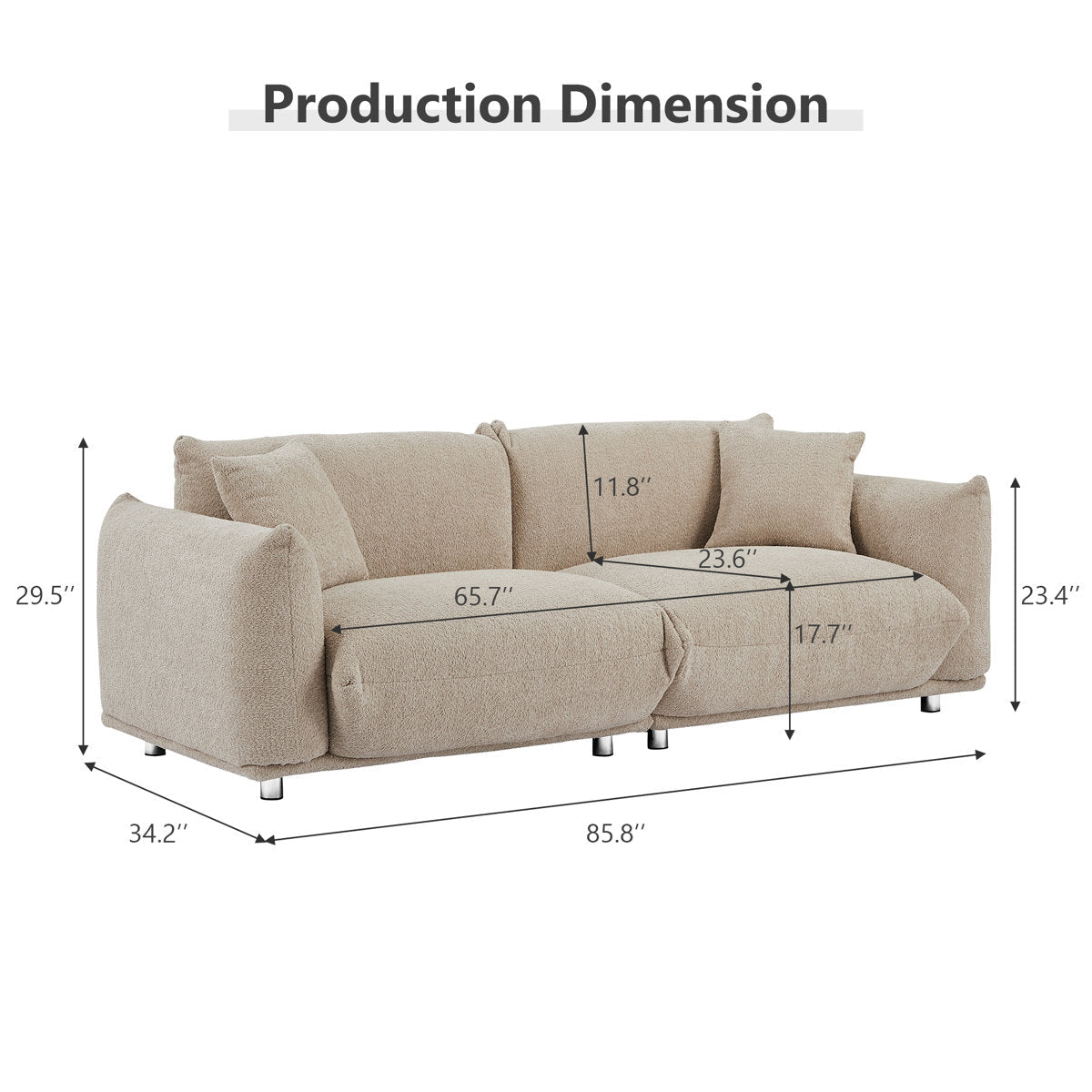 Cloud 3 seater sofa