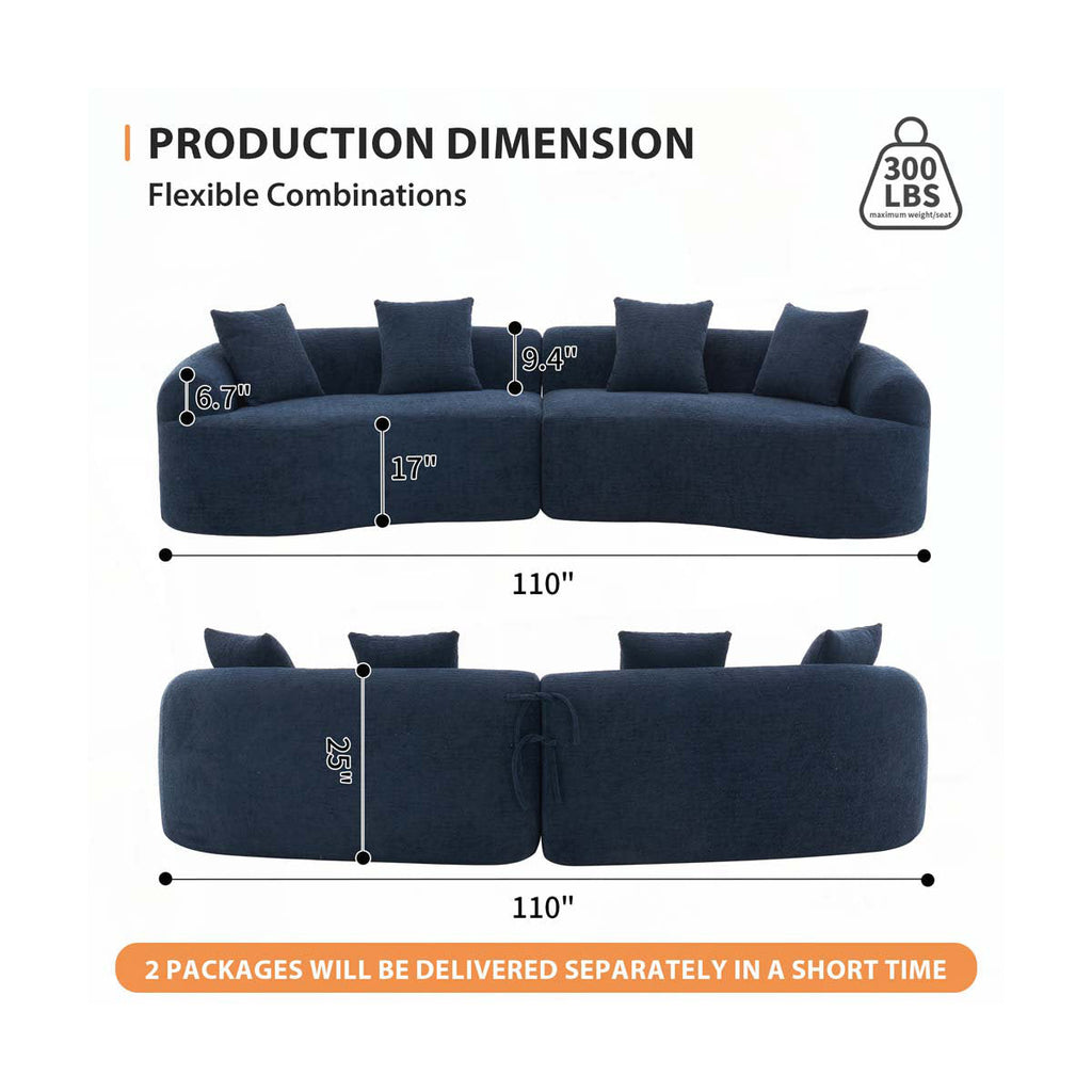 Turtle 5 seater sofa