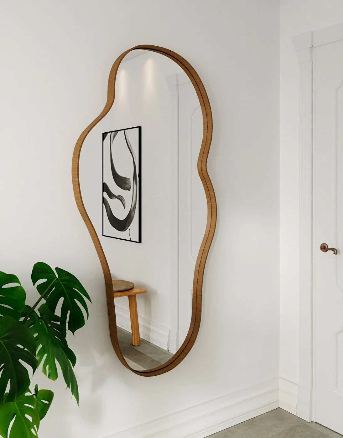 Woodi hanging mirror