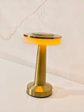 Modern Cordless Rechargeable LED Table Lamp in Brushed Gold