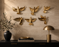 Luxury 3D Golden Soaring Doves Metal Wall Accent (Set of 6)