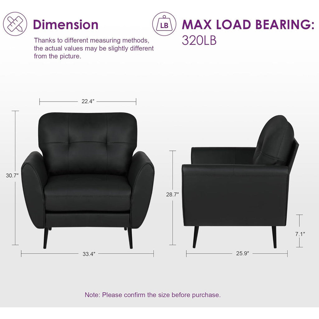 Oliver leather sofa chairs