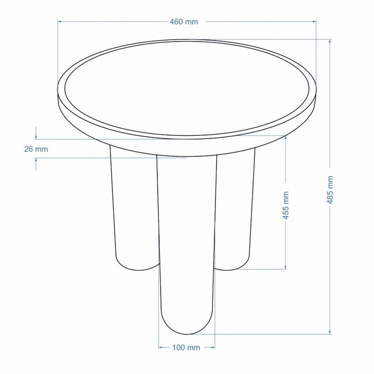 Ishtia high gloss table