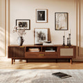 Camron rattan media console