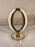 Modern Rechargeable Crystal Oval LED Table Lamp