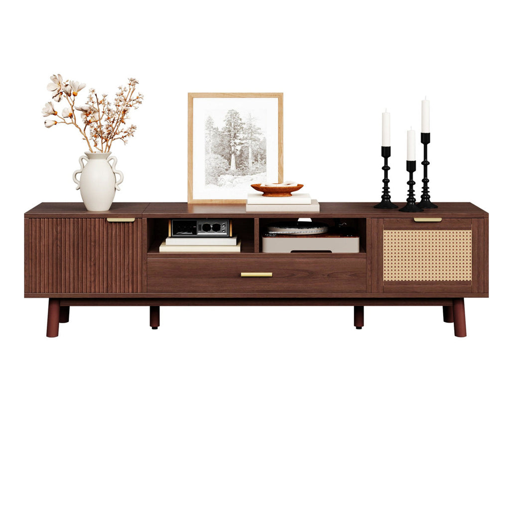Camron rattan media console